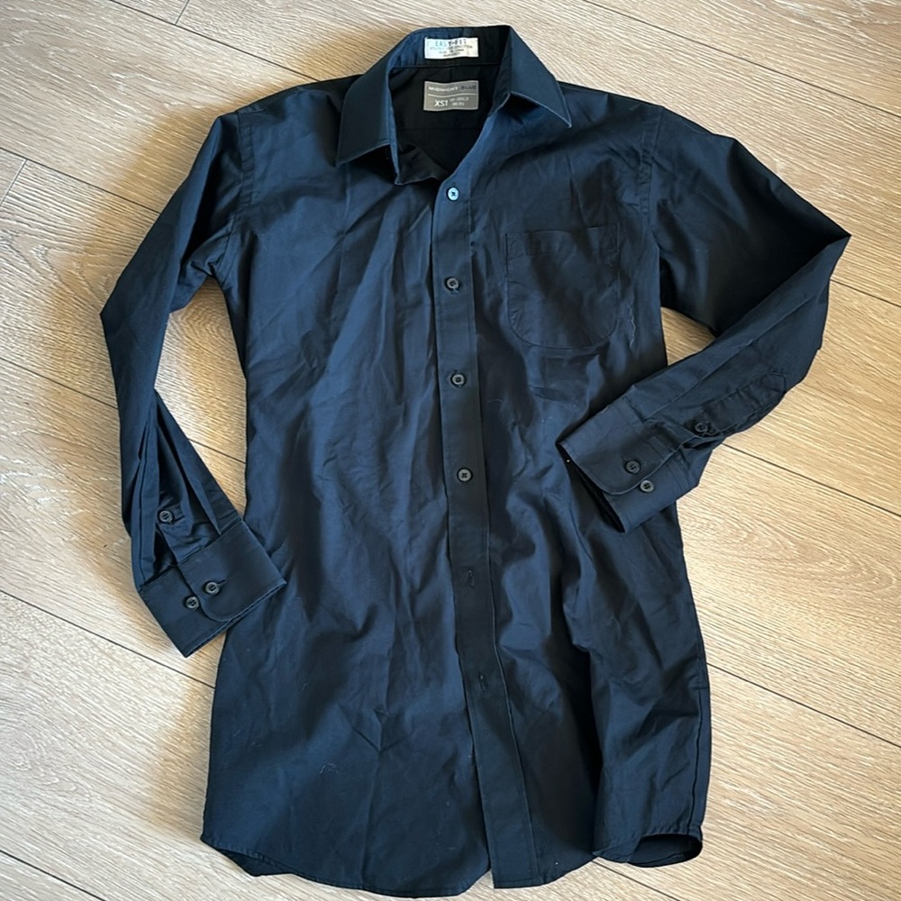 Black  button down